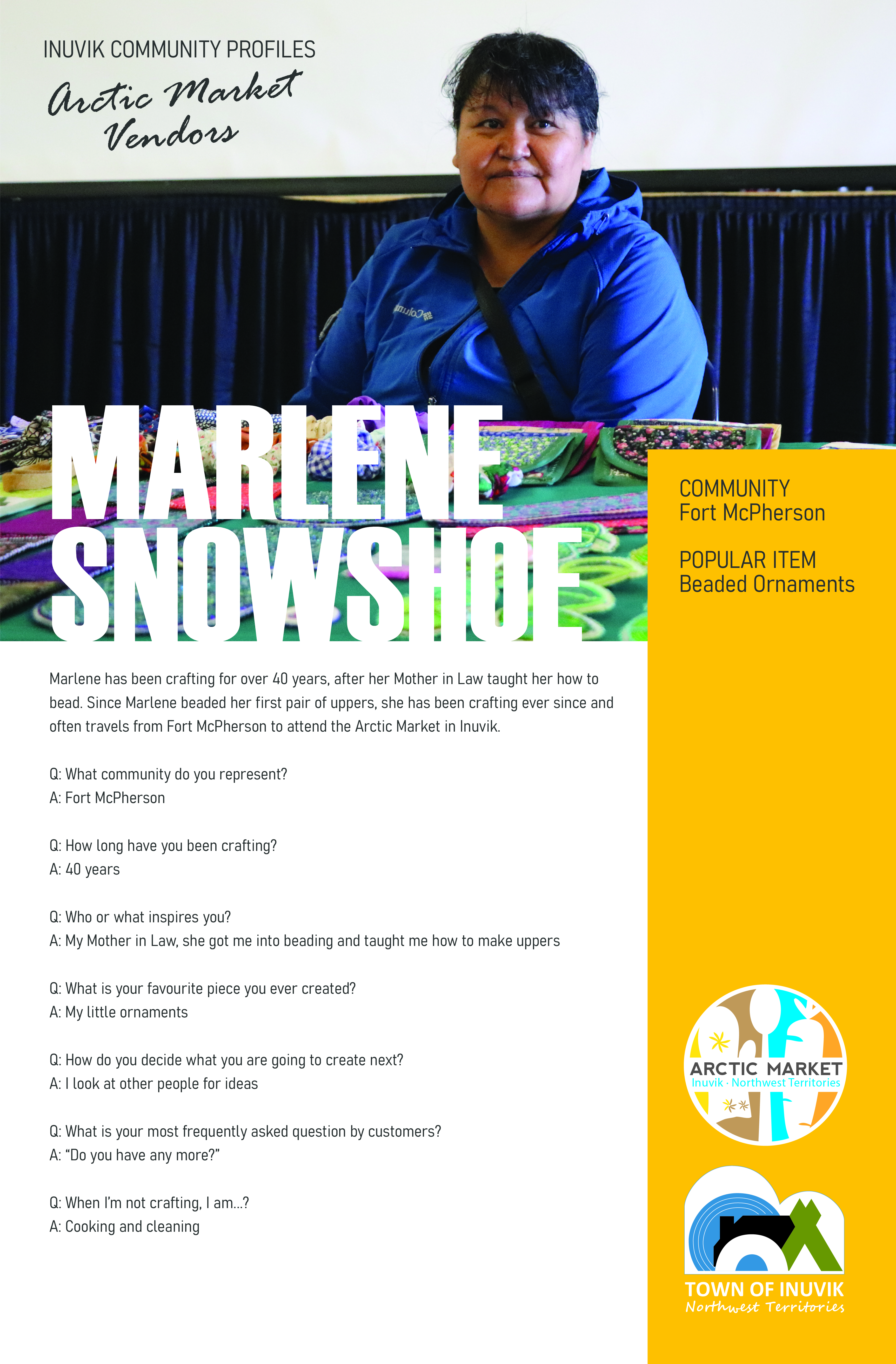Marlene Snowshoe Artist Profile