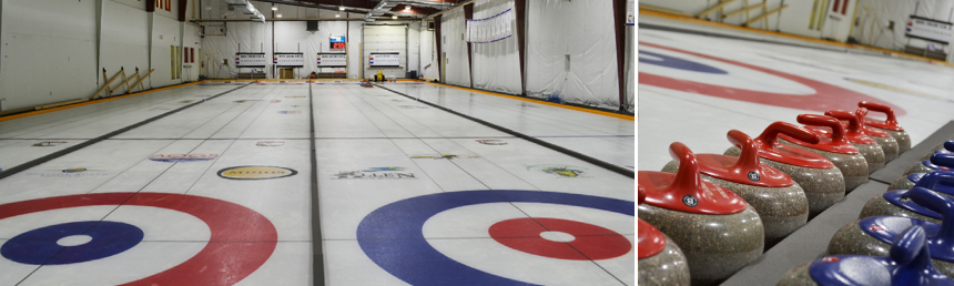 Inside the Inuvik Curling Club.