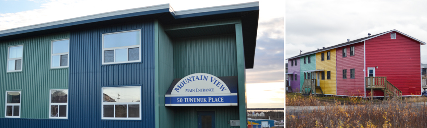 Apartment and row houses in Inuvik.