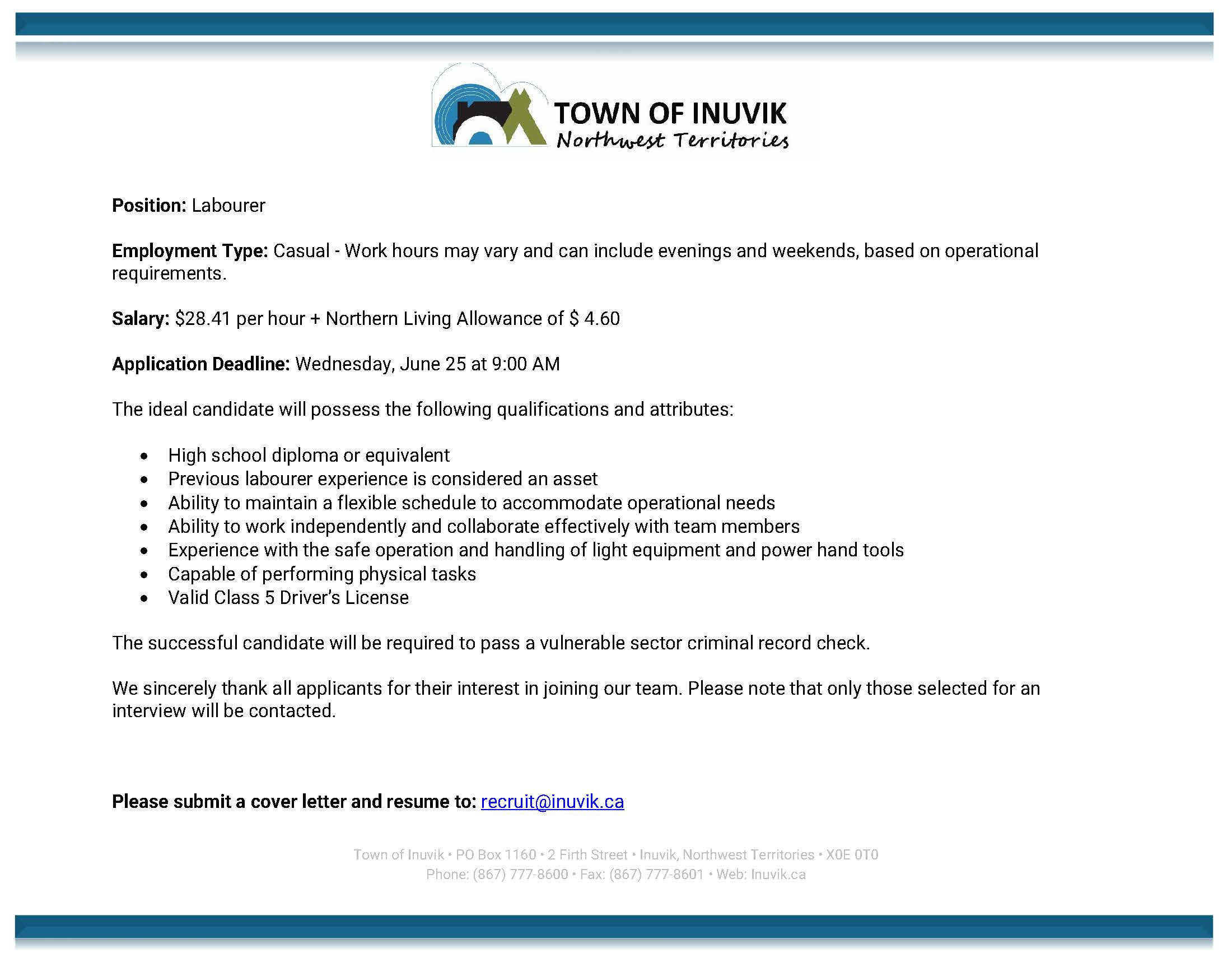 Infrastructure Maintainer June 2025